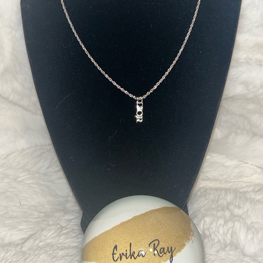 Dior‎ Silver Logo Necklace